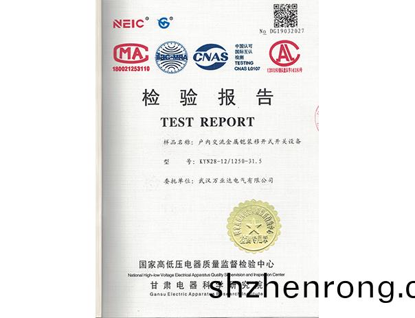 KYN28-12.1250-31.5-2019年檢驗報(bao)告(gao)1